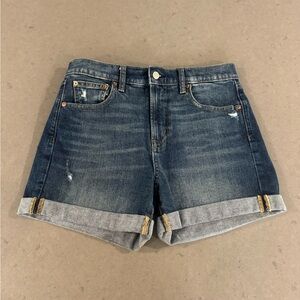 GAP Woman’s Denim Distressed Cuffed Shorts